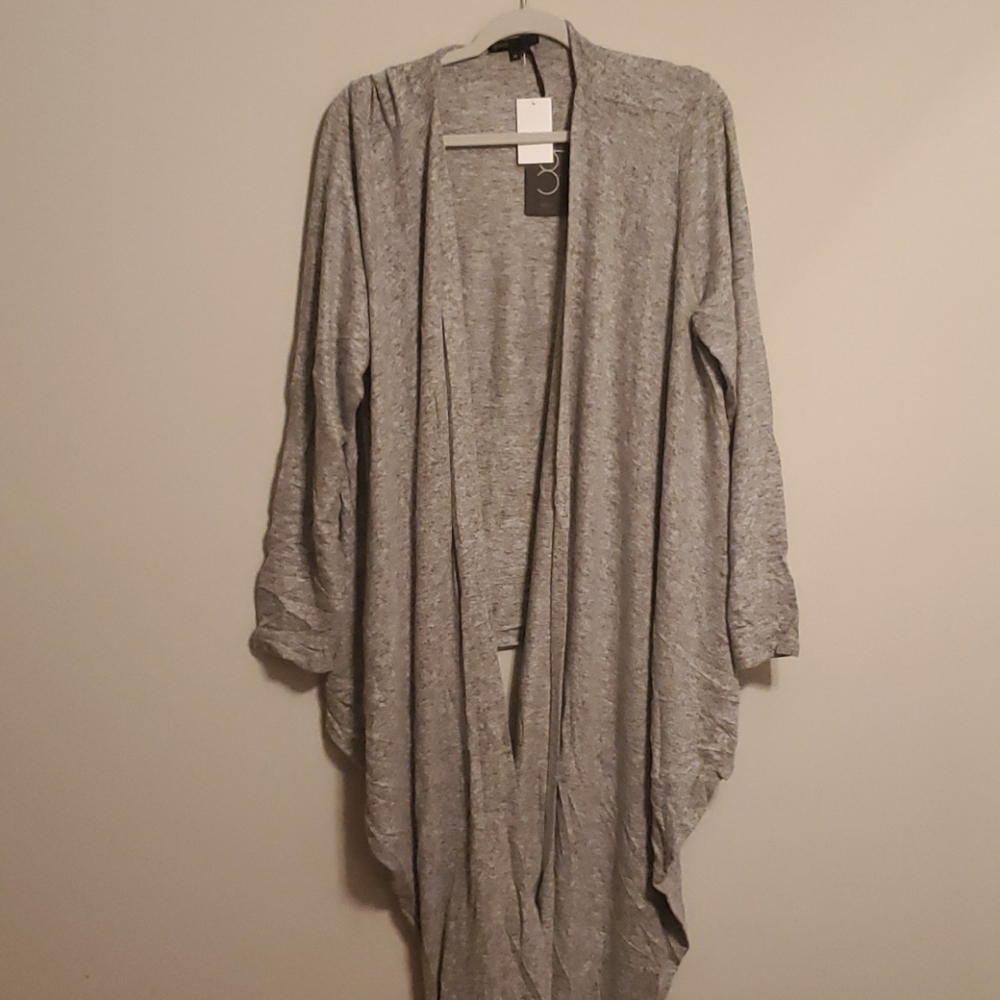 Convertible draped cardigan
